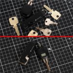 black aluminum key organizer