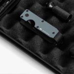black aluminum key organizer