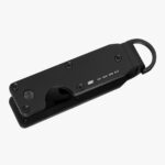 Military-grade key organizer with carabiner clip for vehicle or oversized keys.