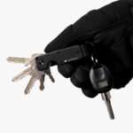 black aluminum key organizer