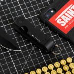 black aluminum key organizer