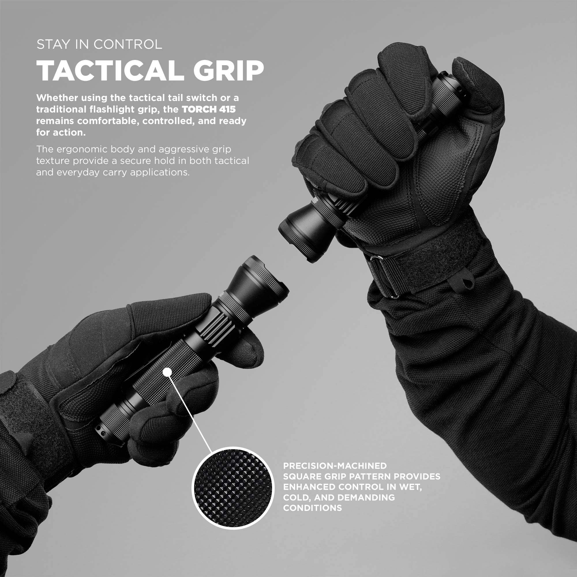 flashlight-tactical-erconomic-grip-knurling